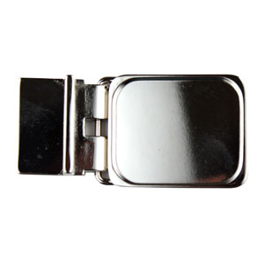 Square Belt Buckle Blank (smaller design than original) Nickel-plated link