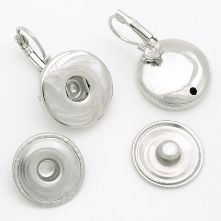 Snap & Switch Hoop Earrings with Two Discs link