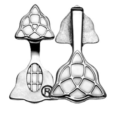 Silver-plated Double Celtic Bail- 25mm height x 12.7mm width link