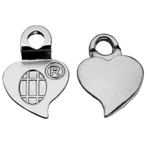 Silver-plated Heart Earrings Bails - 24 per pack link