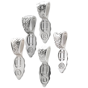 Silver-plated Pattern Bail Assortment (Package of 10) link