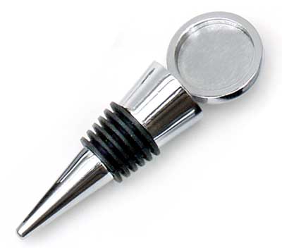 Premium Stainless Steel Wine Bottle Stopper - Round design link