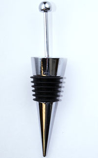 Wine Stopper - Short (Bead) ---1/8 mandrel, 1 long link