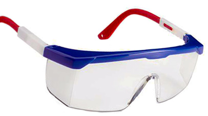 Safety Glasses Red, White and Blue Frame link