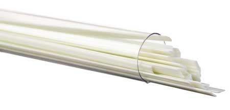 French Vanilla Opal Ribbon 90 COE Tube link