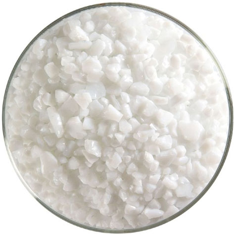 Dense White Coarse Frit 90 COE (1 Pound Jar) photo
