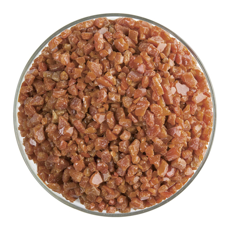 Burnt Orange Coarse Frit 90 COE (1 Pound Jar) link