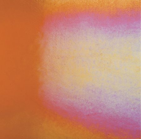 Light Orange Striker Double Roll Rainbow Iridized Fusible 90 COE link