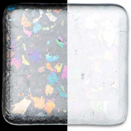 Clear Rainbow Iridized Extra Large Frit 90 COE (1 Pound Jar) link