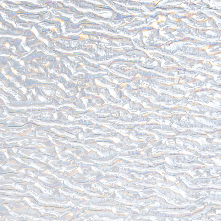 Clear Granite Ripple Iridized Fusible 90 COE link