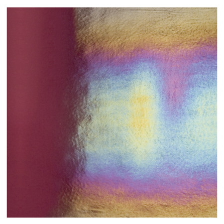 Deep Plum Double Roll Rainbow Iridized Fusible 90 COE link