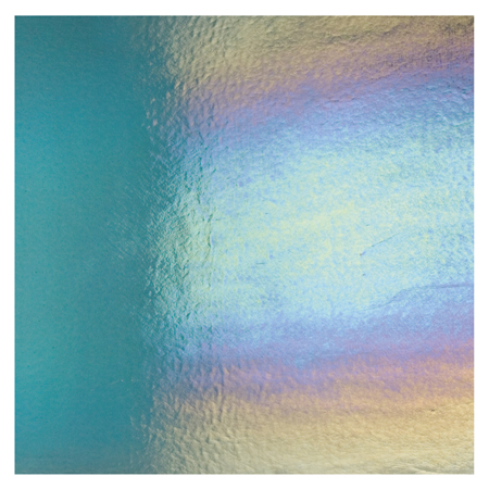 Aquamarine Blue Double Roll Rainbow Iridized Fusible 90 COE link