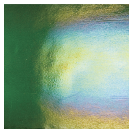 Aventurine Green Double Roll Rainbow Iridized Fusible 90 COE Aventurine Green Double Roll Rainbow Iridized Fusible 90 COE photo