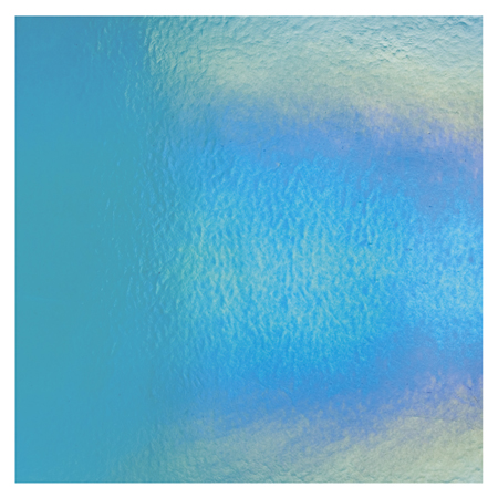 Turquoise Blue Double Roll Rainbow Iridized Fusible 90 COE link