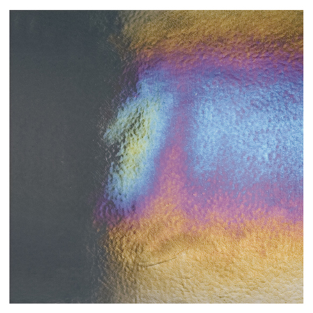 Charcoal Gray Double Roll Rainbow Iridized Fusible 90 COE link