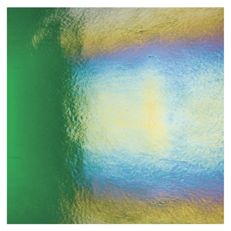 Kelly Green Double Roll Rainbow Iridized Fusible 90 COE link