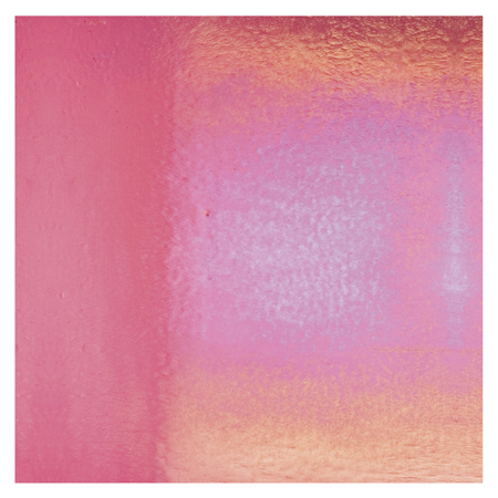 Light Pink (Striker) Double Roll Rainbow Iridized Fusible 90 COE Light Pink (Striker) Double Roll Rainbow Iridized Fusible 90 COE photo