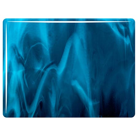 Copper Blue/ White Double Roll Fusible 90 COE link