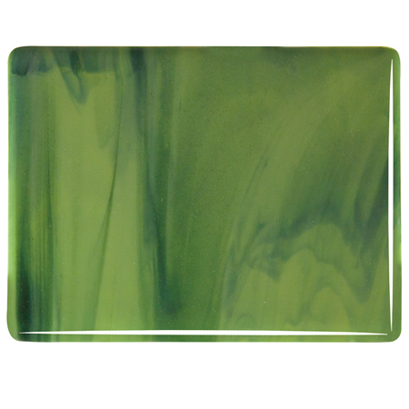 Olive Green Opal/ Forest Green Double Roll Fusible 90 COE link