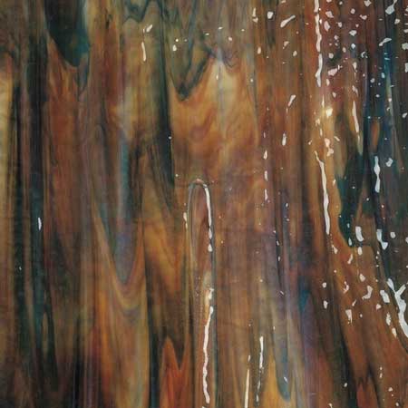 Woodland Brown Opal/ Ivory/ Black Ripple Fusible 90 COE link