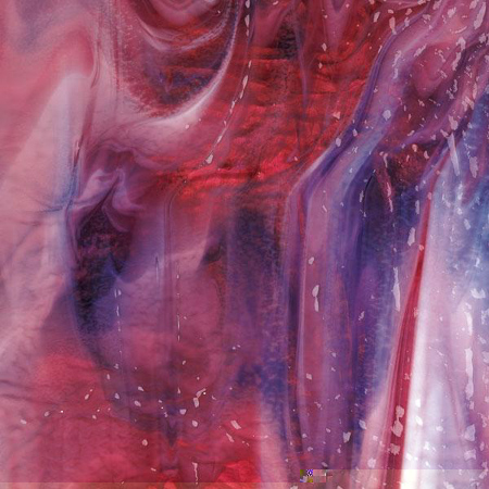 Cranberry Pink/ Gold Purple/ White Ripple Fusible 90 COE link