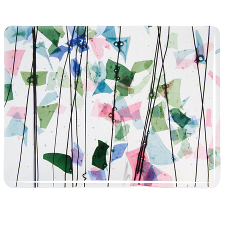 Blue/ Green/ Aqua/ Pink Fusible 90 COE Blue/ Green/ Aqua/ Pink Fusible 90 COE photo