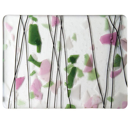Light Pink/Green/White Fusible 90 COE link