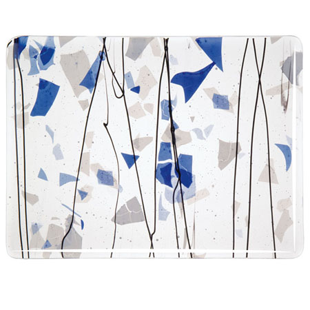 Blue/ White Fracture/ Streamer Fusible 90 COE link