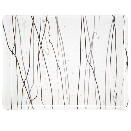 Black & White Streamers Fusible 90 COE photo