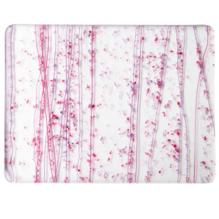 Cranberry/ Purple Frit & Cranberry/ Purple Streamers Fusible 90 COE Cranberry/ Purple Frit & Cranberry/ Purple Streamers Fusible 90 COE photo