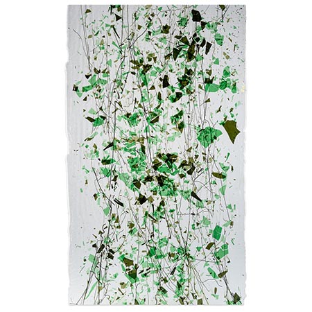 Green Fractures with Line Cast Green Streamers on Clear Fusible link