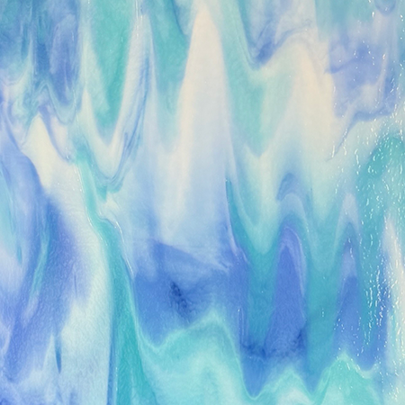 Grape Snowcone Striker (White/ Turquoise Opal/ Violet) Double Roll Fusible 90 COE Grape Snowcone Striker (White/ Turquoise Opal/ Violet) Double Roll Fusible 90 COE photo