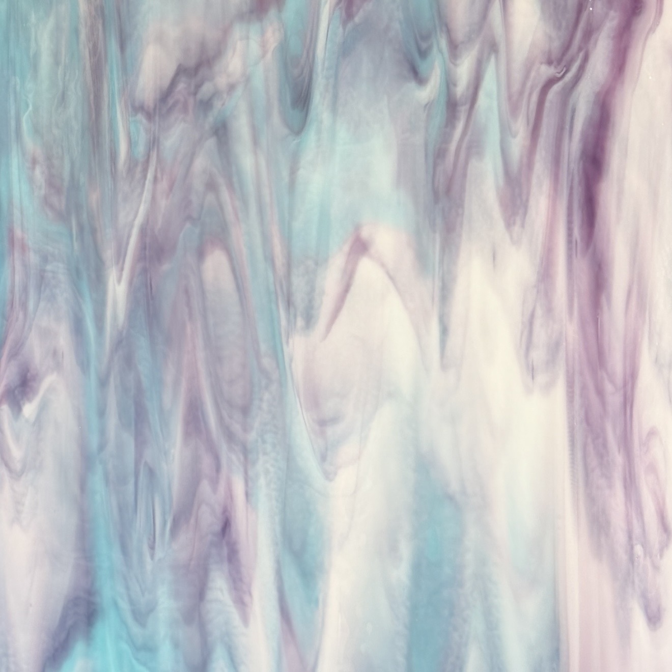 Grape Snowcone Striker (White/ Turquoise Opal/ Violet) Double Roll Fusible 90 COE link