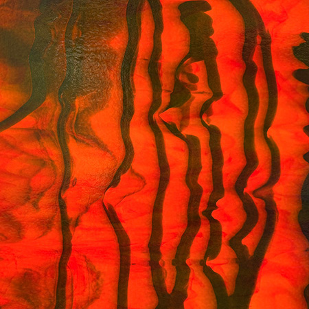 Pumpkin Patch (Orange Opal with Aventurine Green Drizzle) Double Rolled Fusible 90 COE Pumpkin Patch (Orange Opal with Aventurine Green Drizzle) Double Rolled Fusible 90 COE photo