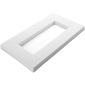 Rectangle Drop Out Ceramic Slumper Mold - 15.4 x 8.7 x 0.9 in. Inside: 10.2 x 3.7 In. Rectangle Drop Out Ceramic Slumper Mold - 15.4 x 8.7 x 0.9 in. Inside: 10.2 x 3.7 In. photo