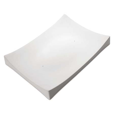 Large Rectangular Ceramic Slumper Mold - 16.5 x 11.9 in. link