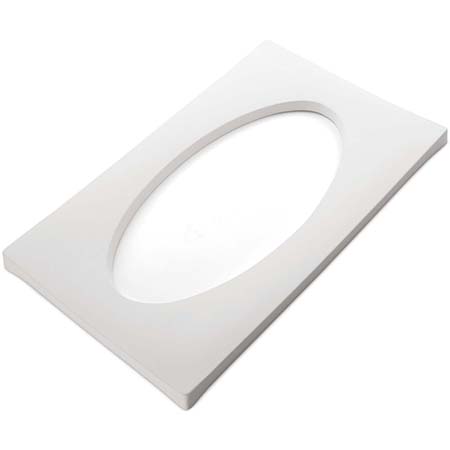 Ellipse Drop Out Ceramic Slumper Mold - 17.7 x 10.8 x 0.9 in. Inside: 13.6 x 6.9 in. link