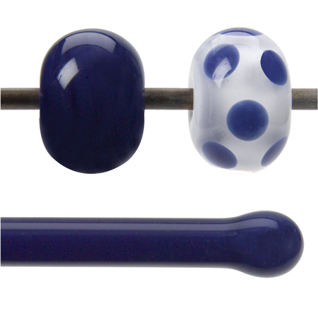 Indigo Blue Opal 90 COE Rod - Limited Production (sold per pound; 1/4 pound minimum) link