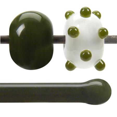 Moss Green Opal 90 COE Rod (sold per pound; 1/4 pound minimum) link