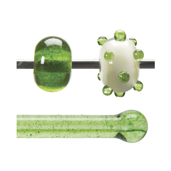Seaweed Aventurine 90 COE Each 17 in. Rod link