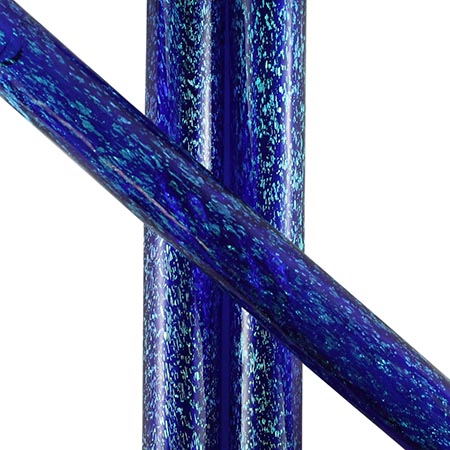 Green Dichro over Cobalt Tube 33 COE (1/4 lb. minimum order) link