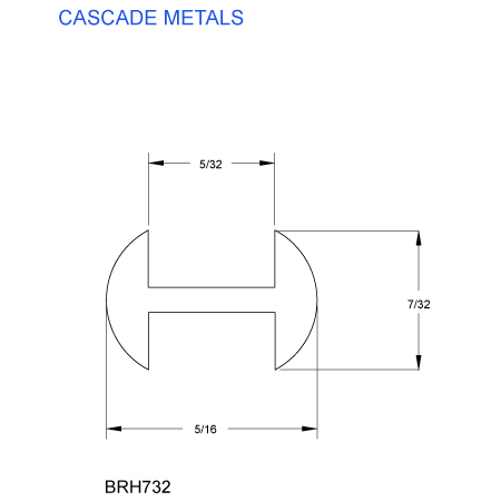 7/32 in. H-Round Brass Came (sub for CHI 2569B) link