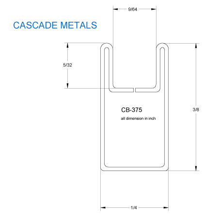 3/8 in. Border U Copper Came (sub for CHI 2511C) link
