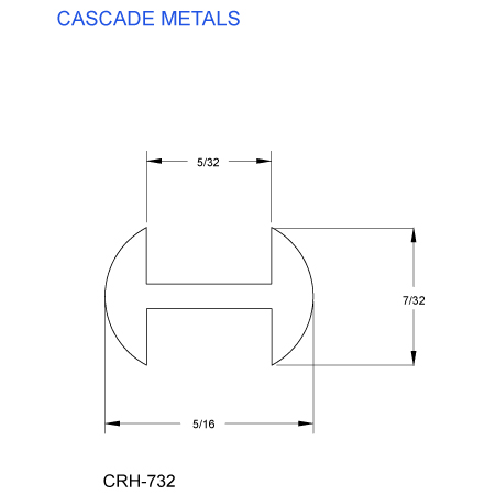 7/32 in. H-Round Copper Came (sub for CHI 2569C) link
