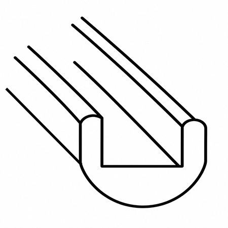 7/32 x 3/16 U-Round Lead Came  link