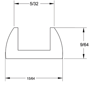 1/8 x 5/32 U-Round Lead Came  link