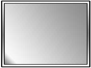 Mirrored 8 x 10.75 in. Rectangle Bevel photo