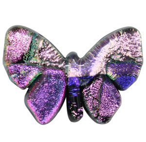 Fused Glass Butterfly Shape 1 x 1-1/4 in. - 96 COE link