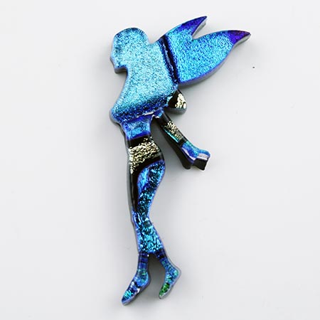 Fused Glass Fairy Shape 2 x 1 in. - 90 COE link