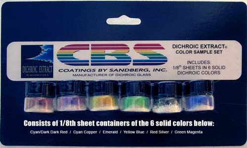 Dichro Extract Standard Color Sample Set (6 colors; 1/8 sheet equivalent each) link